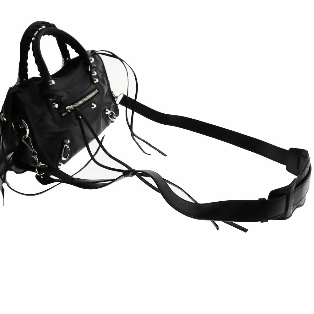 BALENCIAGA City Leather Black Handbag Shoulder Bag - Picture 3 of 11